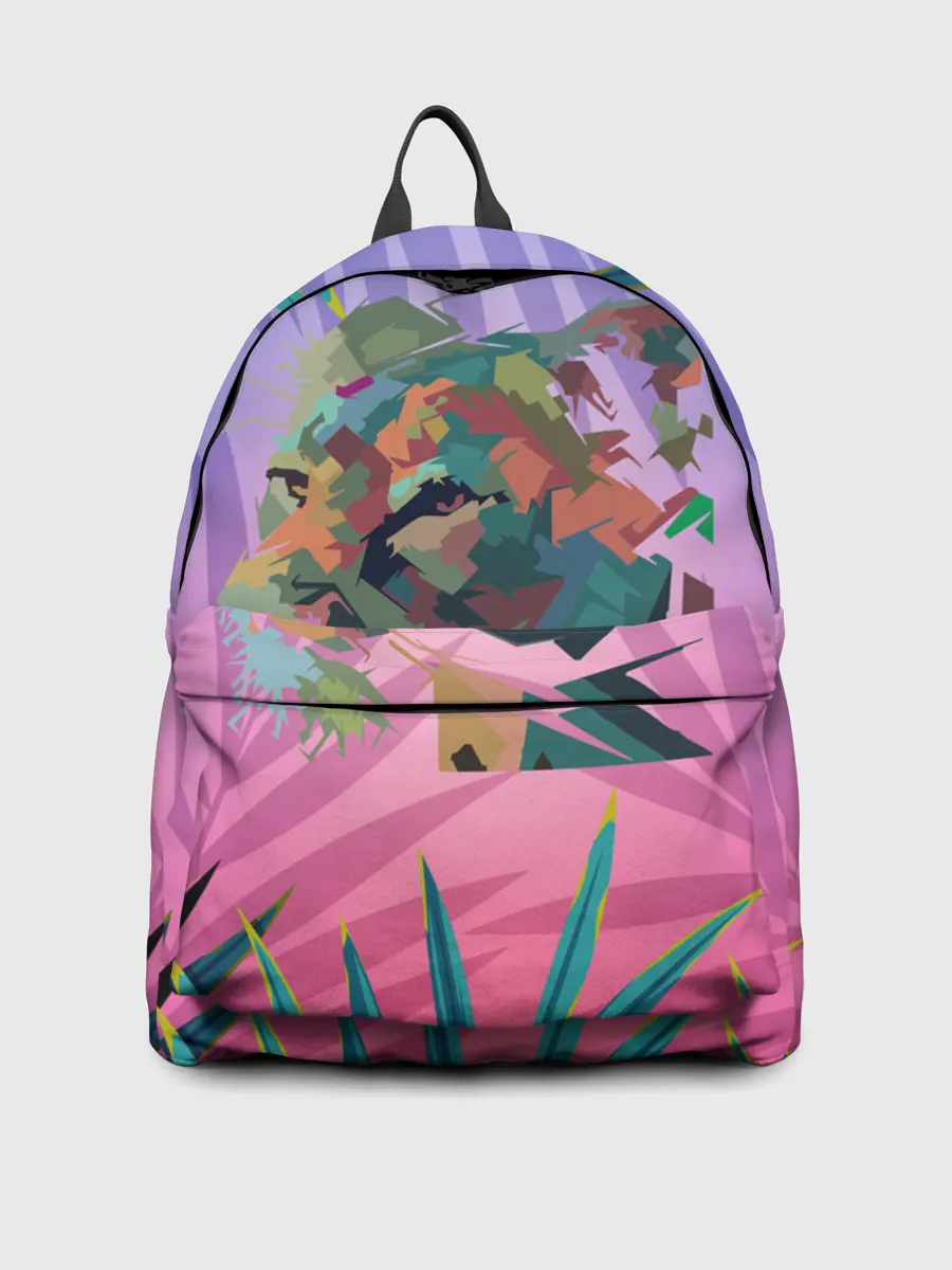 Рюкзак джинсовый / Тигр из абстракций