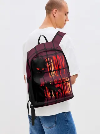 Рюкзак джинсовый / Нечисть за железной решеткой