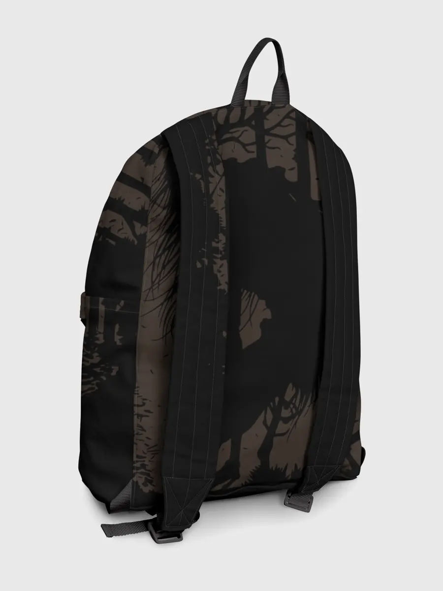 Рюкзак джинсовый / Зубастая тыква на Хэллоуин