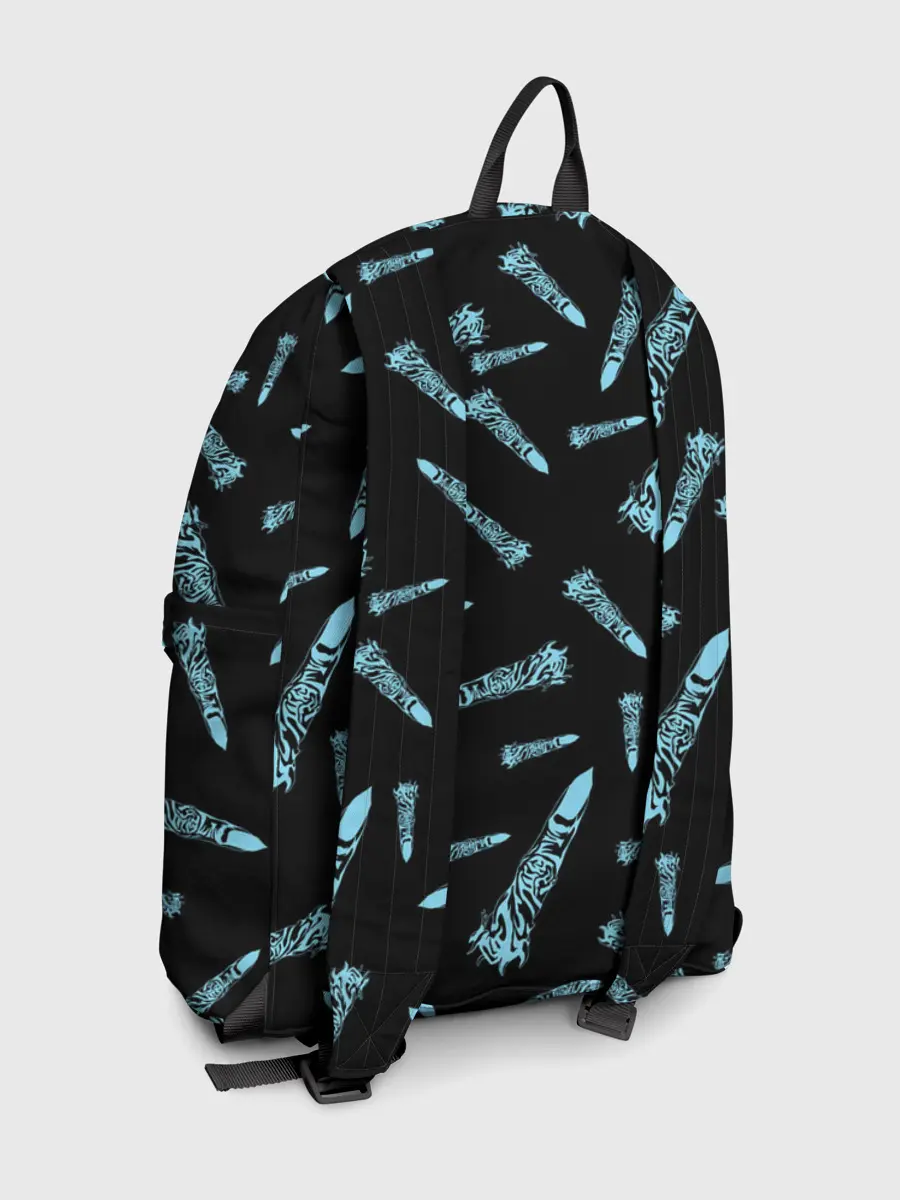 Рюкзак джинсовый / Jujutsu Kaisen силуэты героев