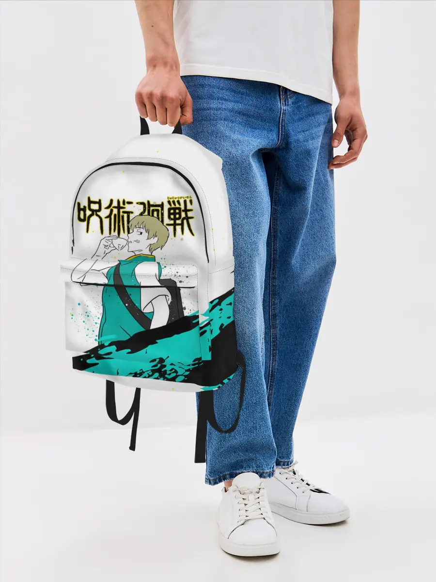 Рюкзак джинсовый / Инумаки Тоге - Магическая битва