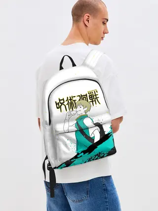 Рюкзак джинсовый / Инумаки Тоге - Магическая битва