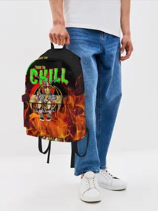 Рюкзак джинсовый / Time to chill in fire