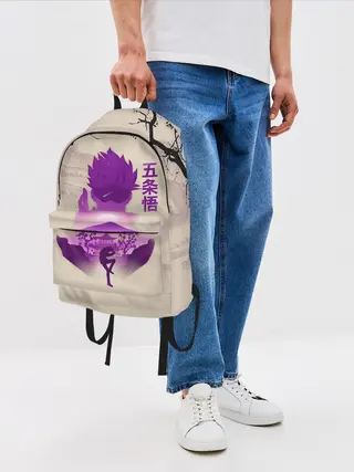 Рюкзак джинсовый / Сатору Годжо японский стиль