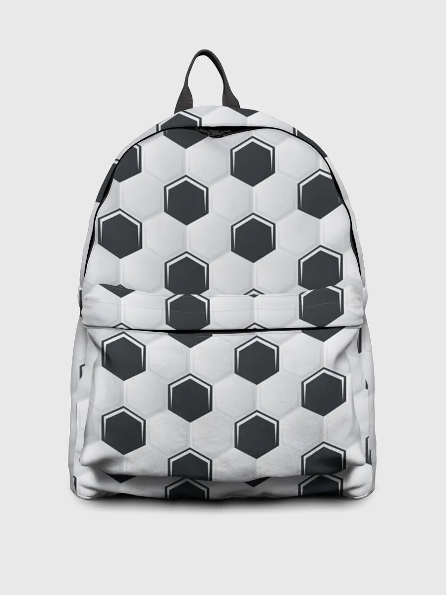 Рюкзак джинсовый / Текстура футбольного мяча