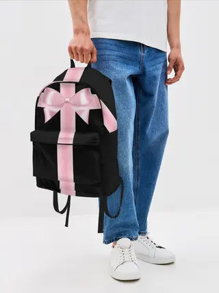 Рюкзак джинсовый / ИГРА В КАЛЬМАРА, ДИЗАЙН ГРОБА