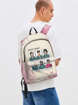 Рюкзак джинсовый / ГЛАВНЫЕ ГЕРОИ | ИГРА В КАЛЬМАРА