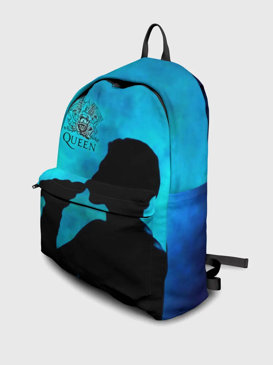 Рюкзак джинсовый / Силуэт Фредди Меркьюри группа Queen