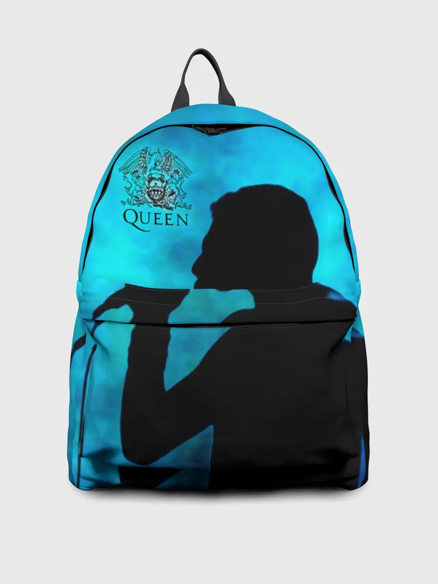 Рюкзак джинсовый / Силуэт Фредди Меркьюри группа Queen