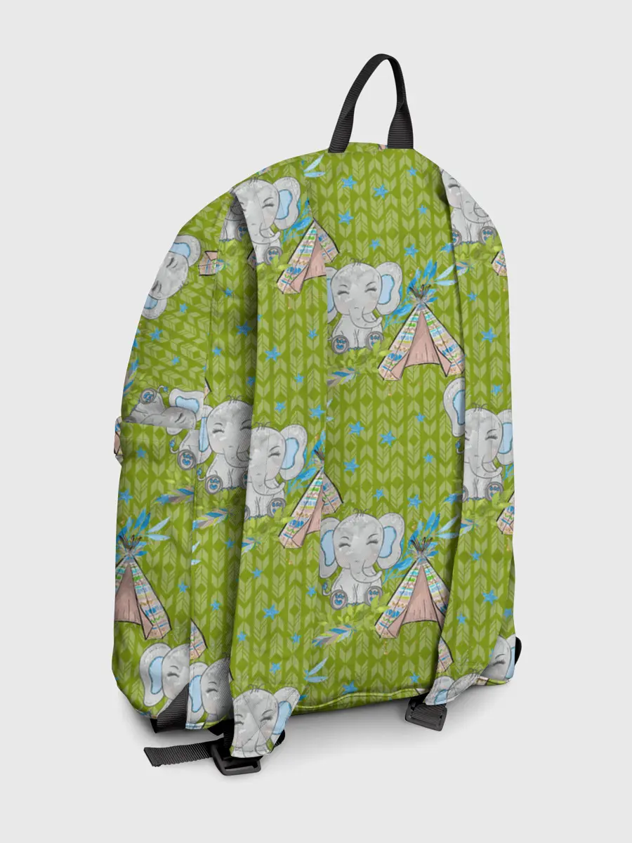 Рюкзак джинсовый / Слоник и вигвам