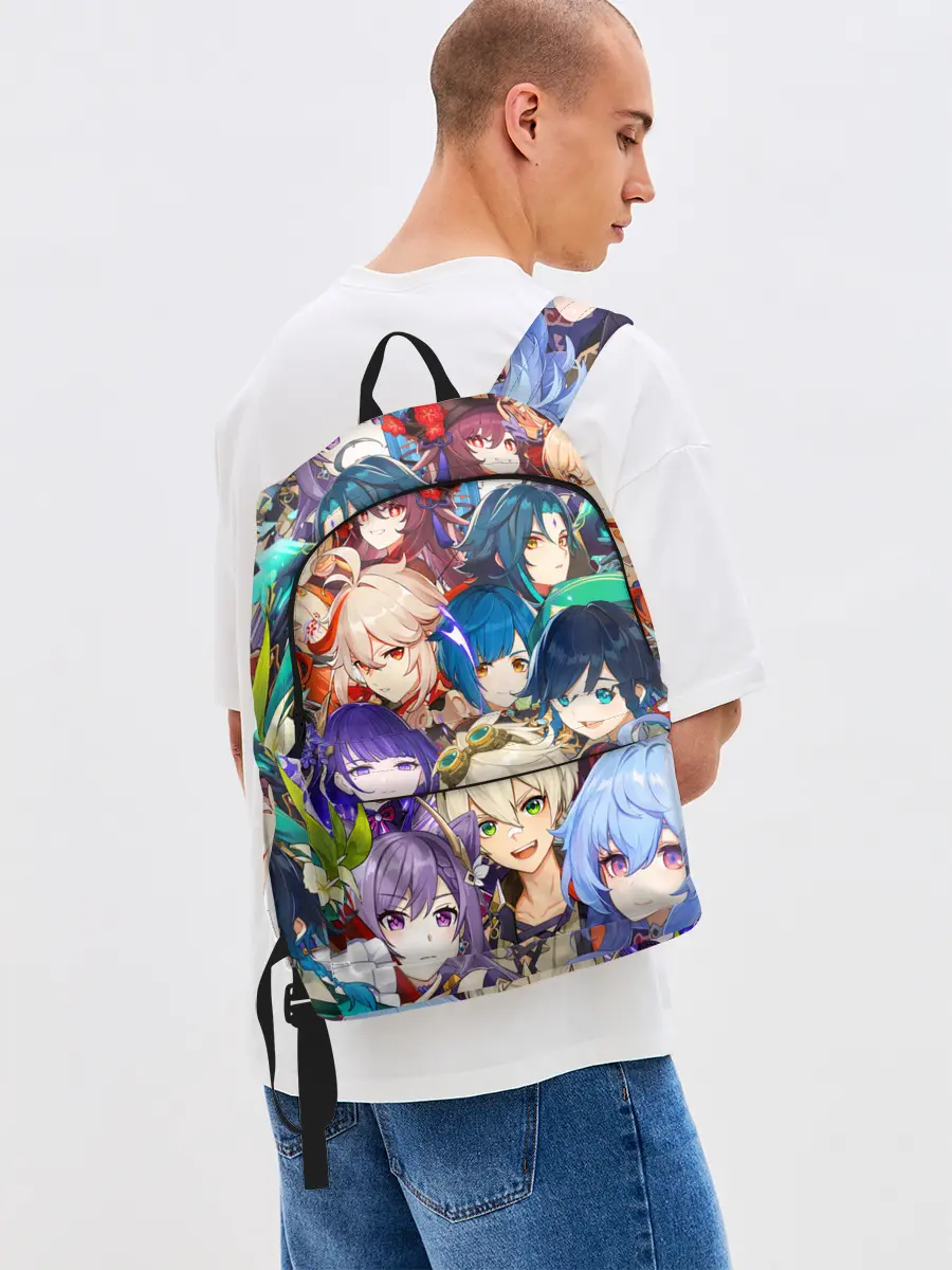 Рюкзак джинсовый / Genshin Impact - персонажи