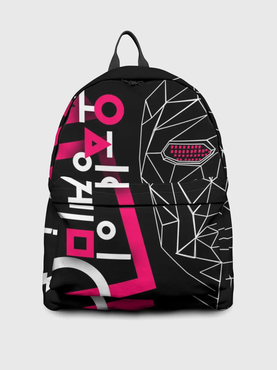 Рюкзак джинсовый / Игра в кальмара - маска Ведущего