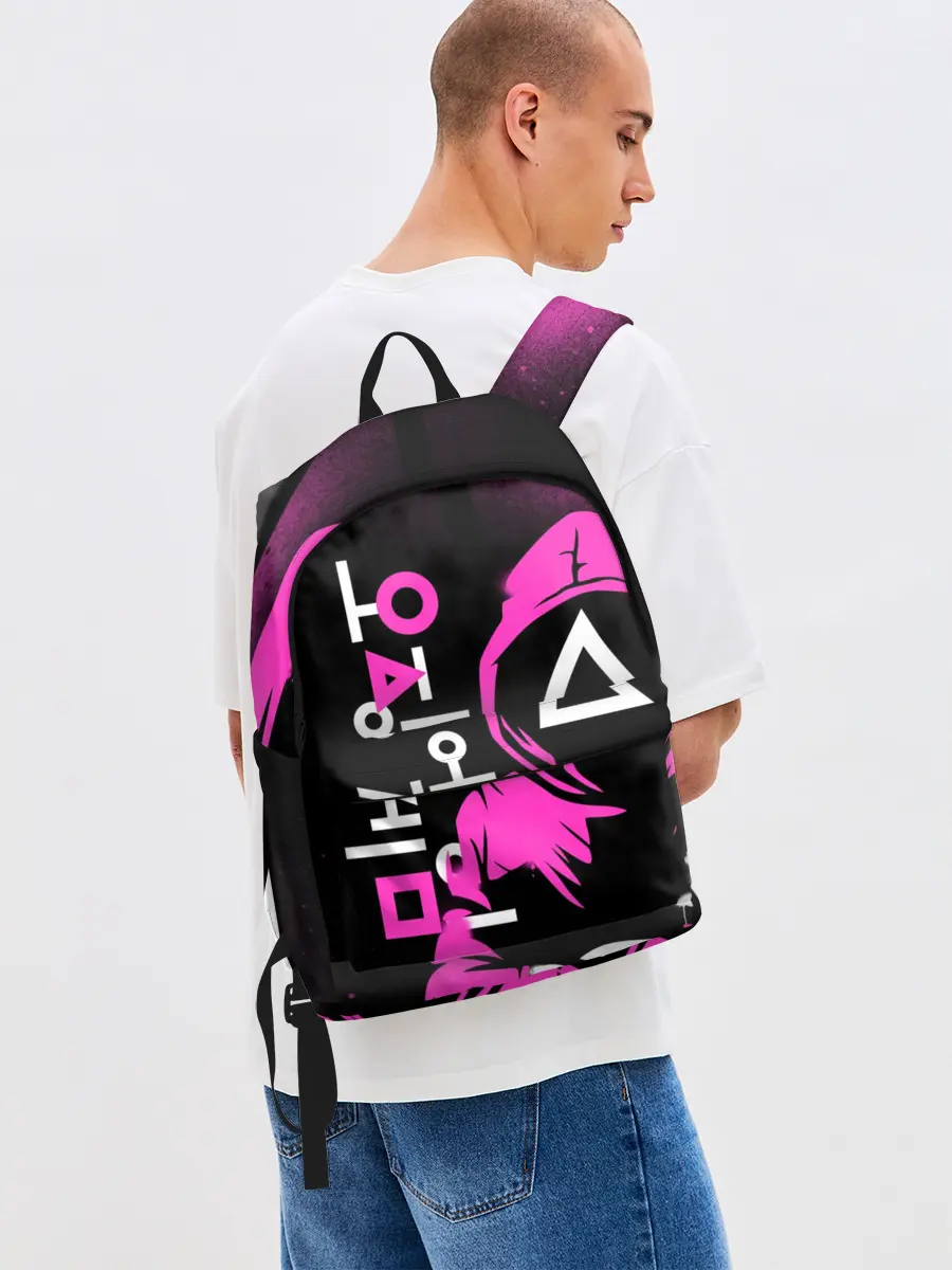 Рюкзак джинсовый / Игра в кальмара