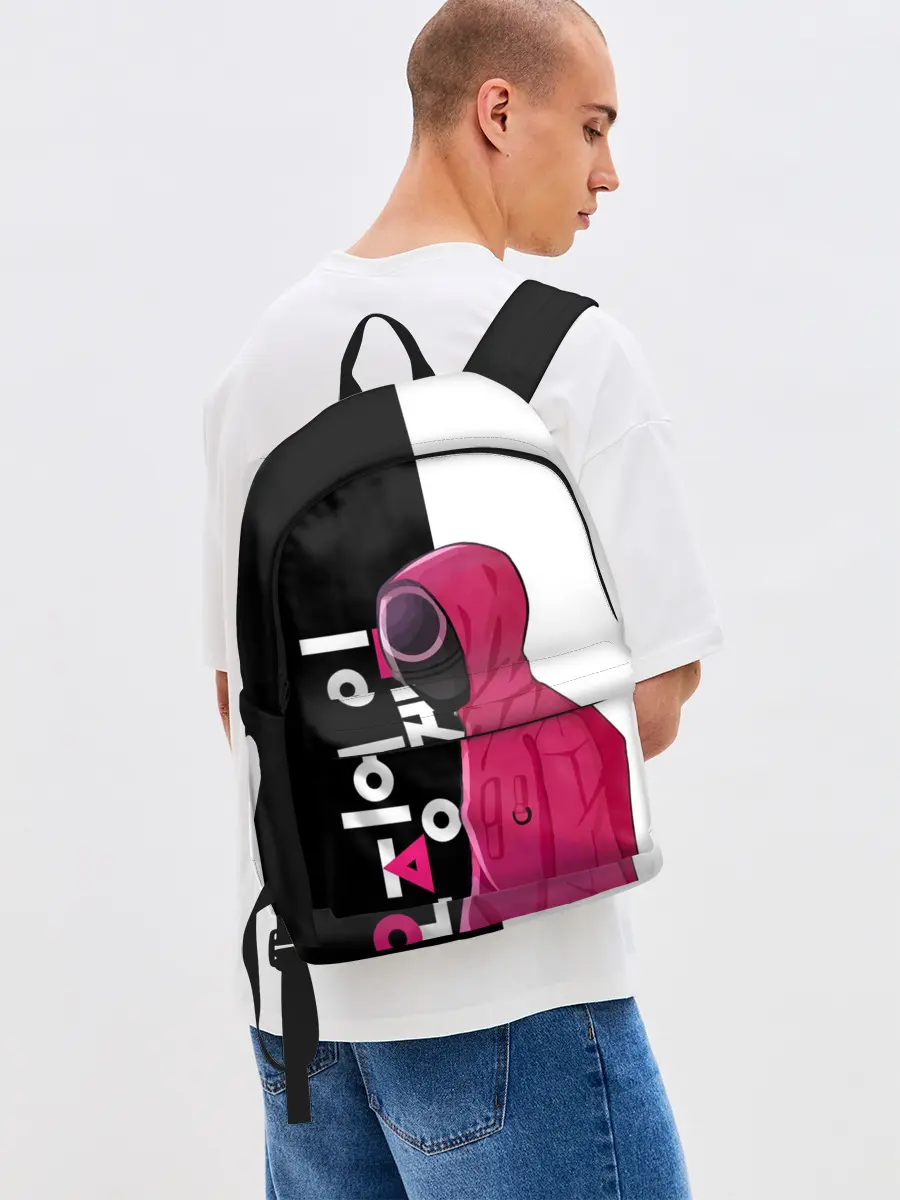 Рюкзак джинсовый / Игра в кальмара / Squid Game.