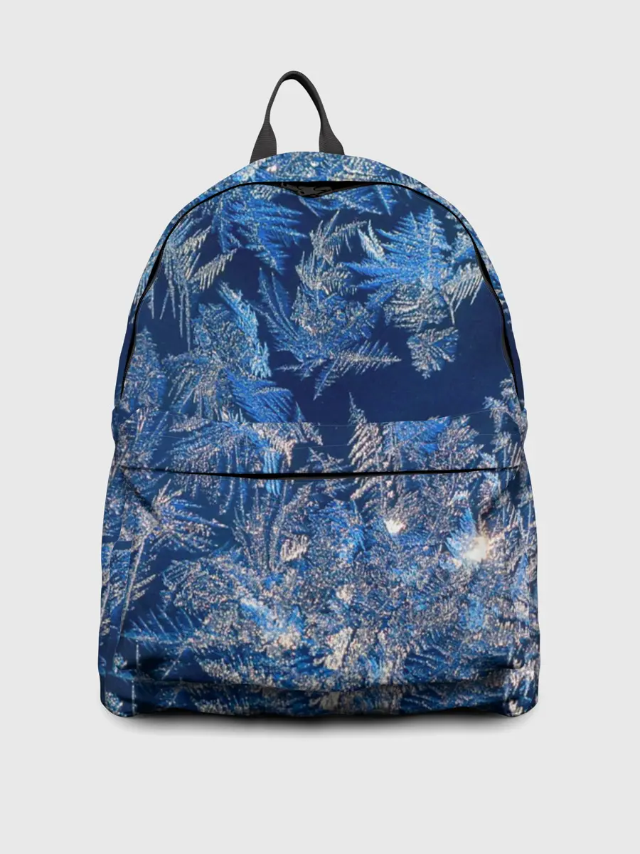 Рюкзак джинсовый / Снежинки макро snowflakes macro