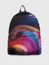 Рюкзак джинсовый / Цветные неоновые волны