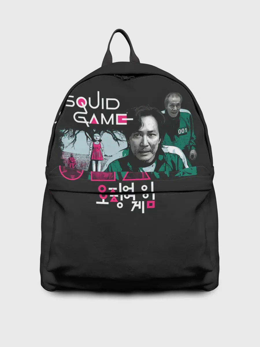 Рюкзак джинсовый / Арт Игры в Кальмара