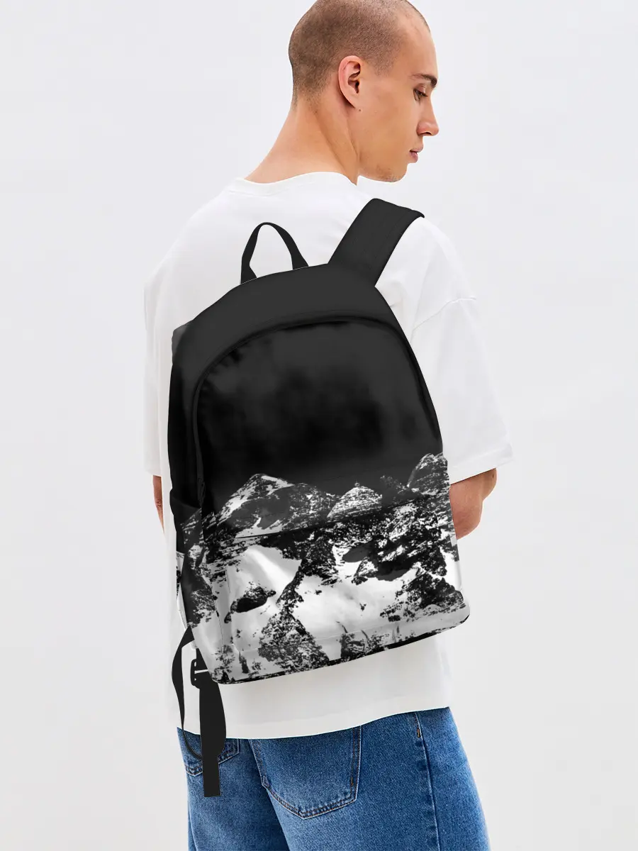 Рюкзак джинсовый / ГОРЫ Ч/Б