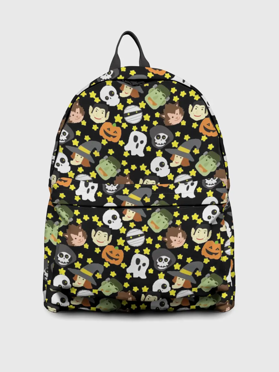 Рюкзак джинсовый / персонажи и хэллоуин