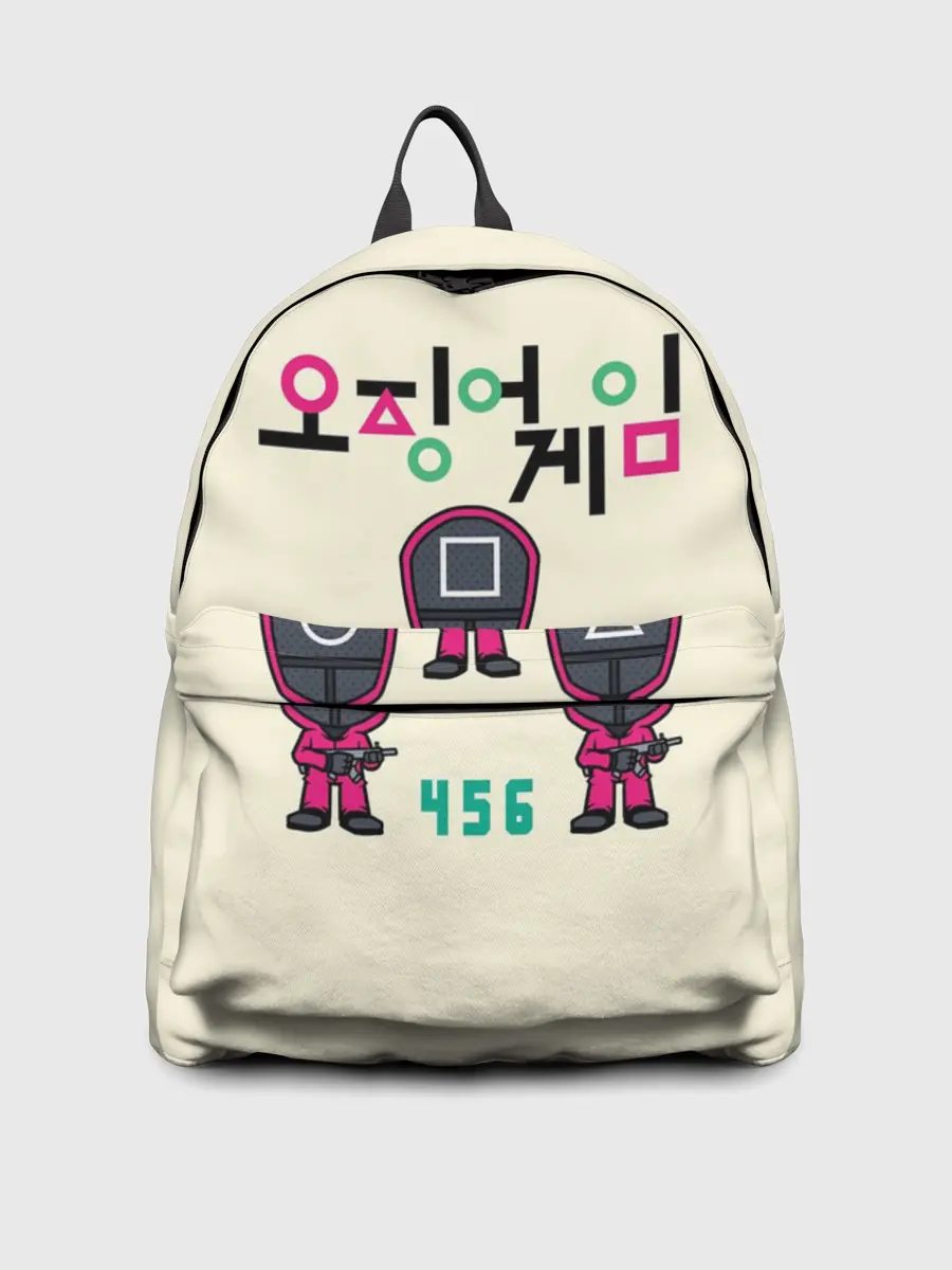 Рюкзак джинсовый / ИГРА В КАЛЬМАРА 456 | SQUID GAME 456