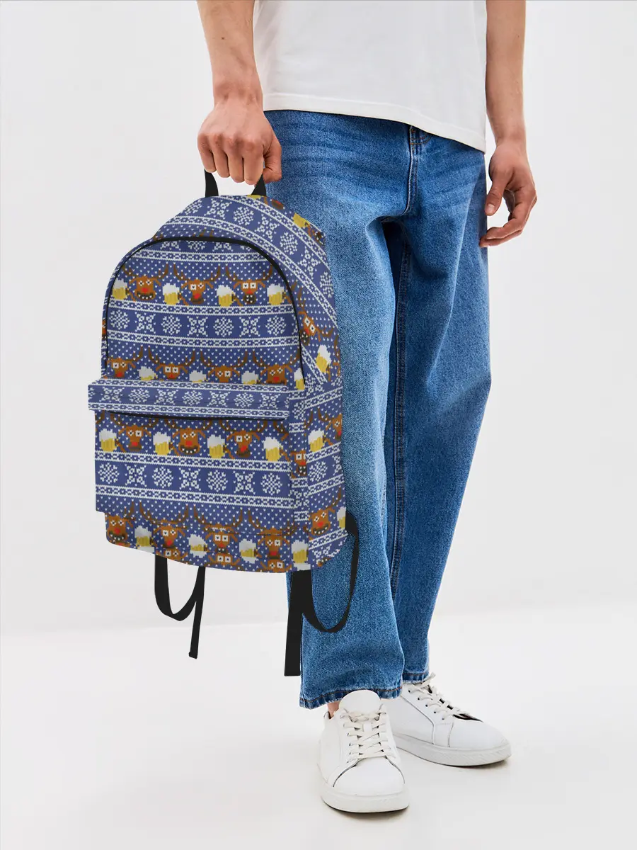 Рюкзак джинсовый / Олени отдыхают