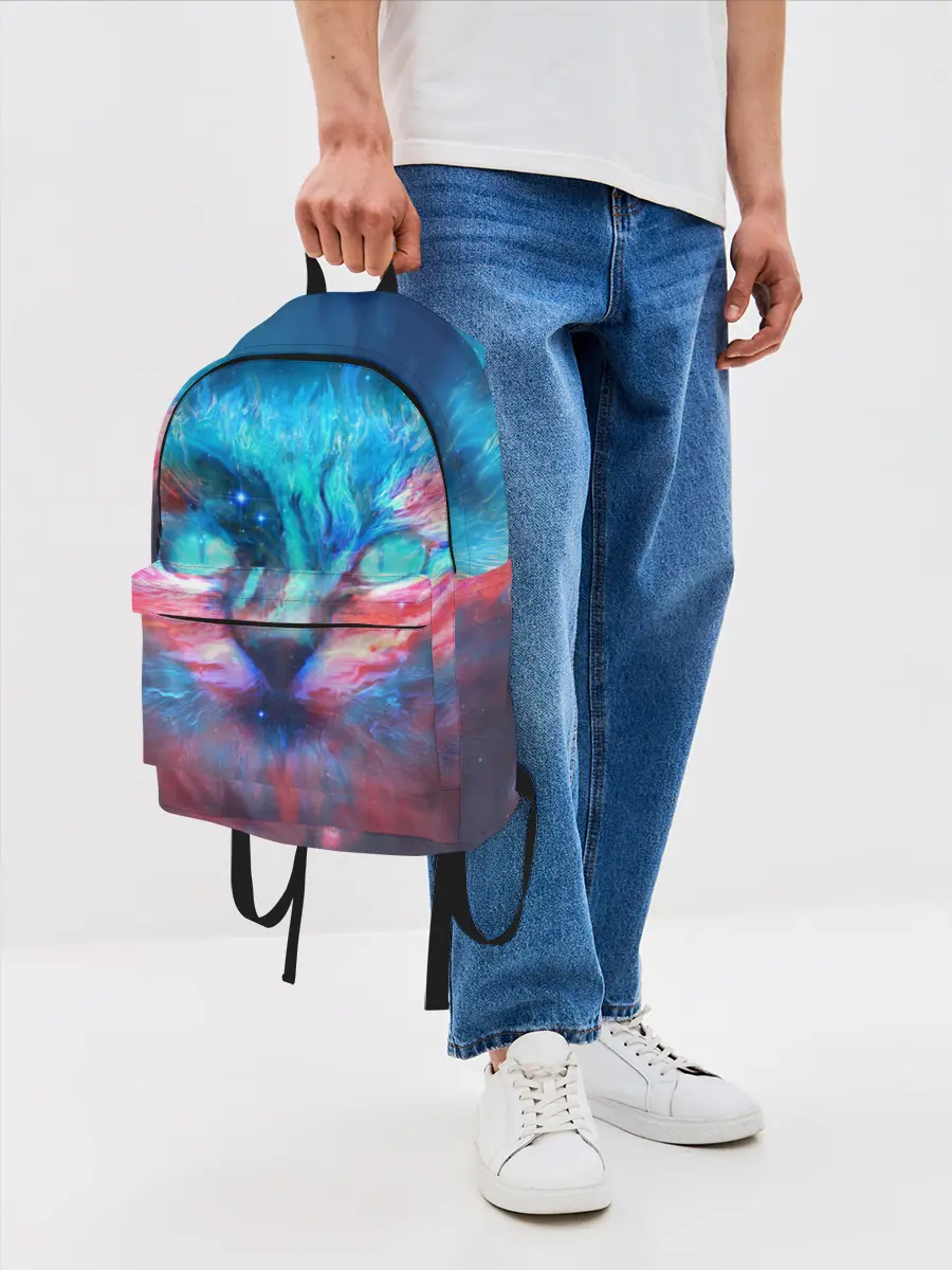 Рюкзак джинсовый / ВСЕЛЕНСКИЙ КОТ