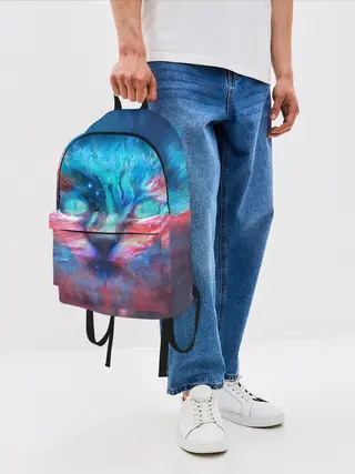 Рюкзак джинсовый / ВСЕЛЕНСКИЙ КОТ