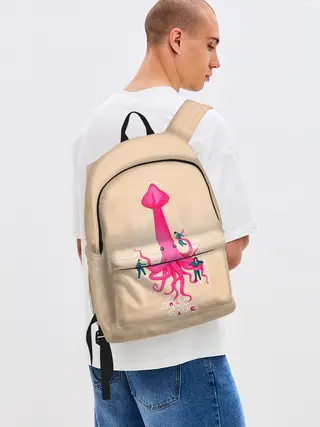 Рюкзак джинсовый / В плену у Кальмара