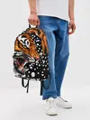 Рюкзак джинсовый / Амурский тигр и снегопад