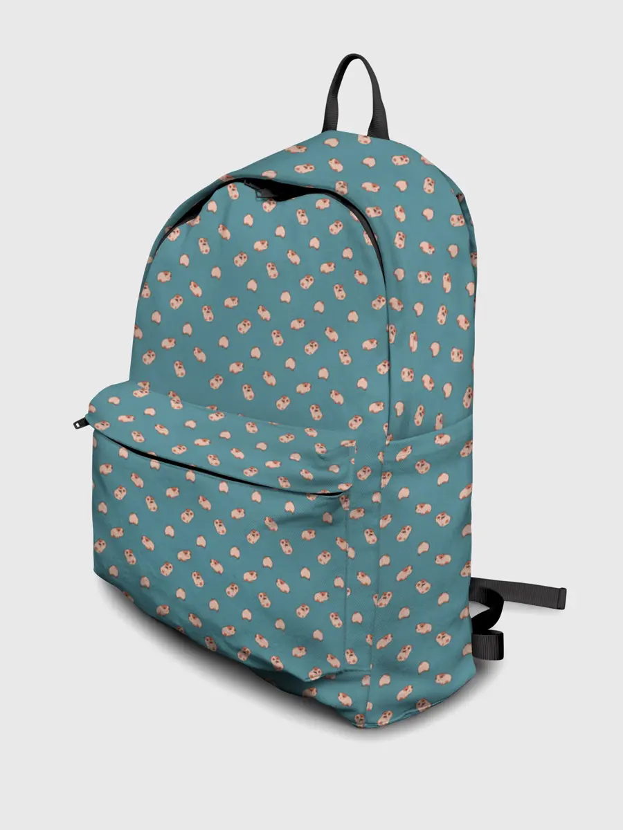 Рюкзак джинсовый / Паттерн хомячков