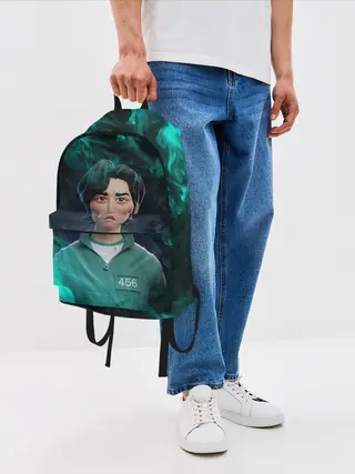 Рюкзак джинсовый / Seong Gi-hun | Squid Game