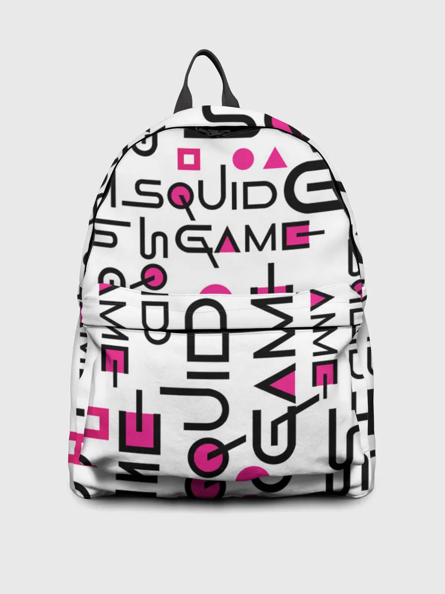 Рюкзак джинсовый / ИГРА В КАЛЬМАРА УЗОР И ПАТТЕРН ЛОГО