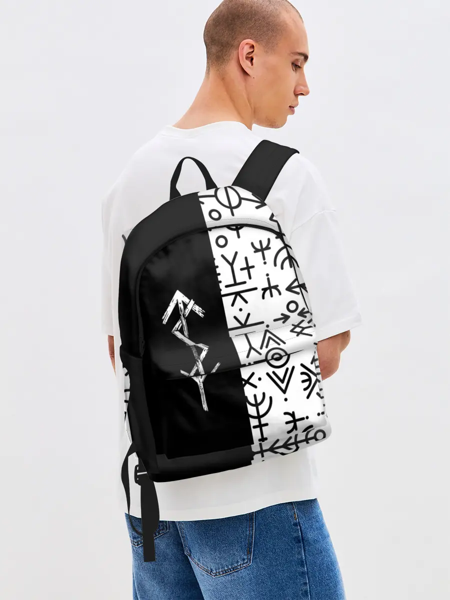 Рюкзак джинсовый / ПАТТЕРН РУНЫ | RUNES