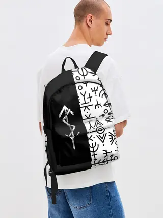 Рюкзак джинсовый / ПАТТЕРН РУНЫ | RUNES