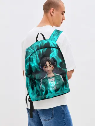 Рюкзак джинсовый / Кан Сэ Бёк 3D ART | 067