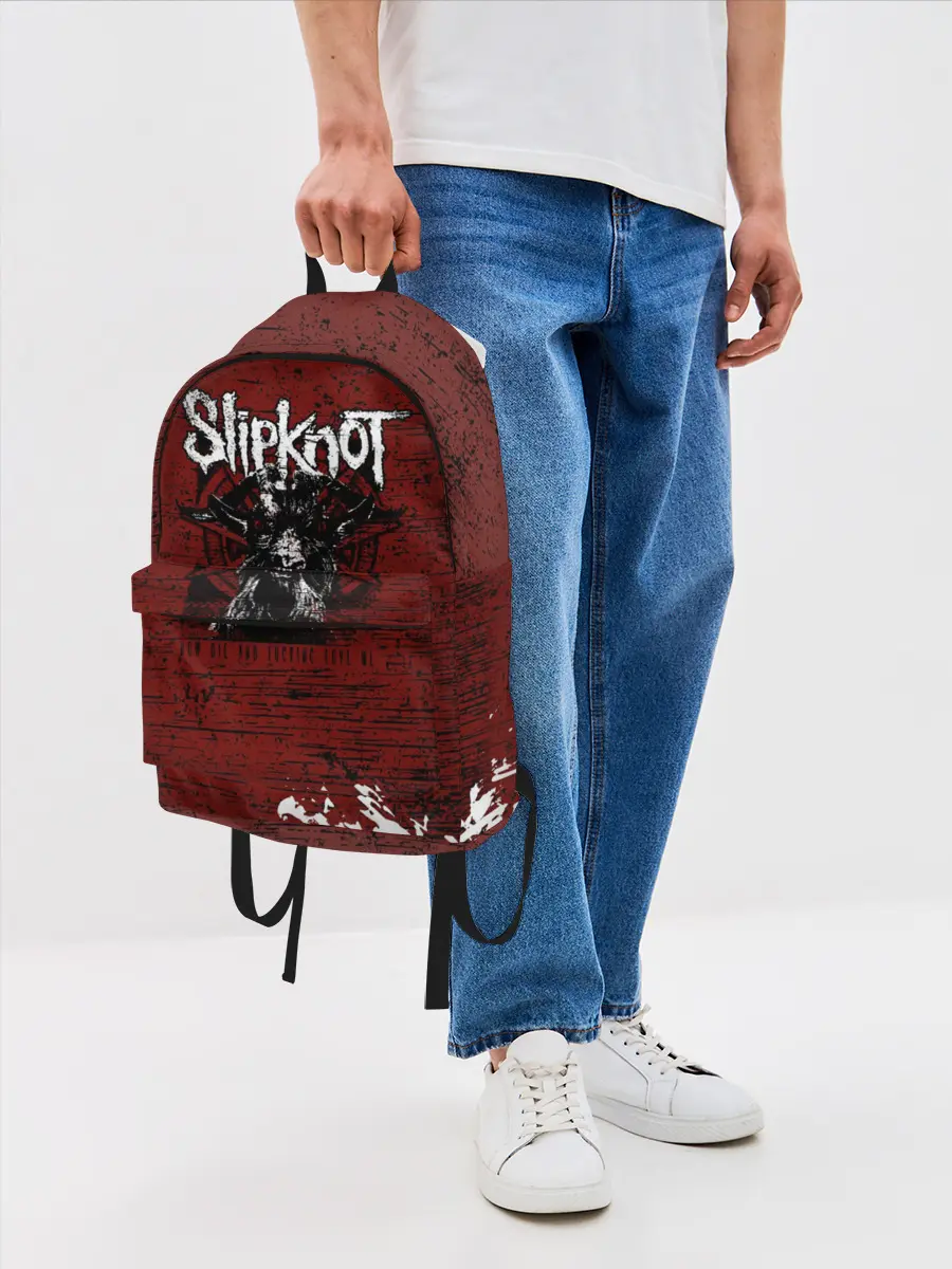 Рюкзак джинсовый / Слипкнот Гранж | Slipknot Rock Goat