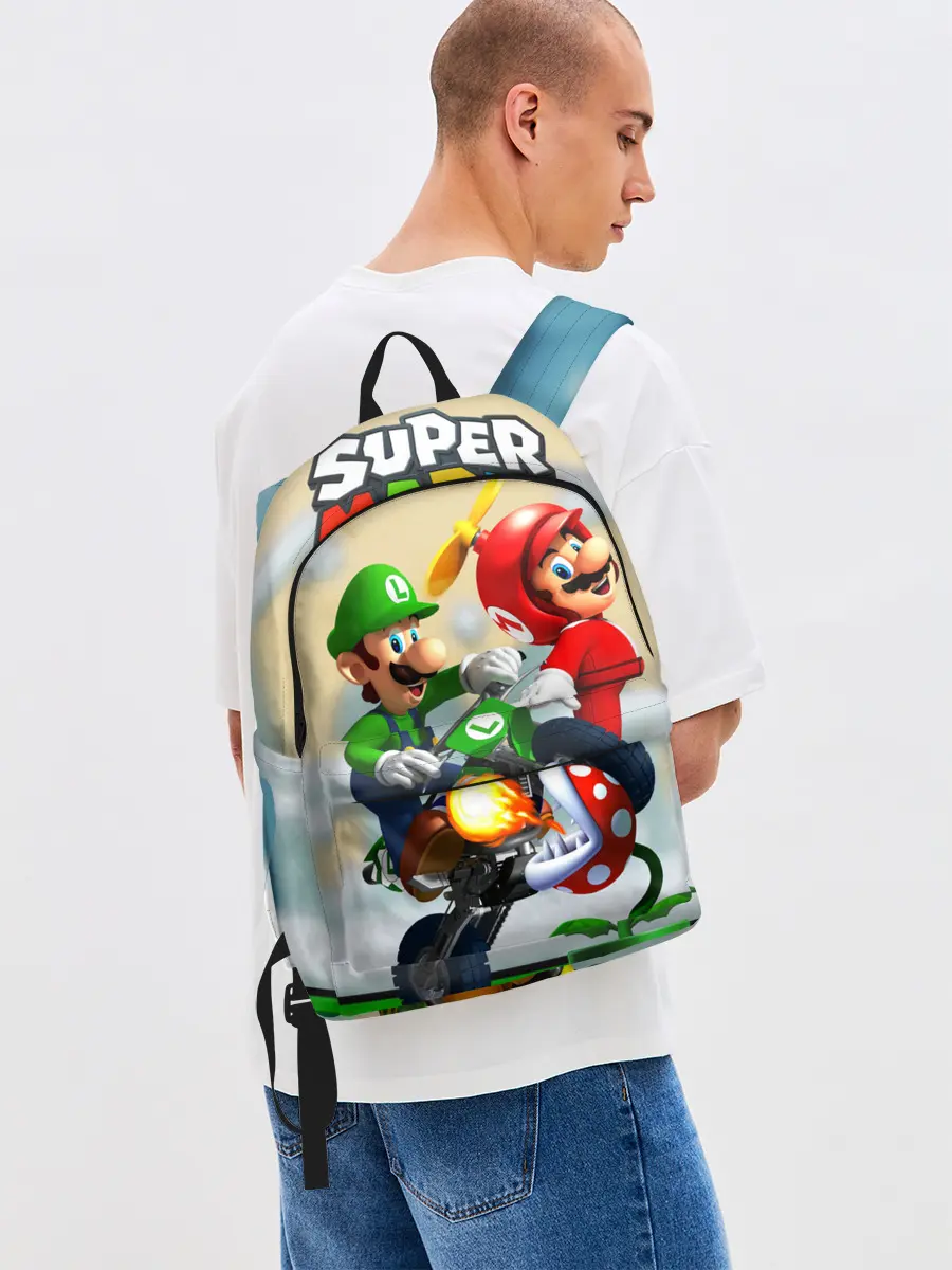 Рюкзак джинсовый / MarioHelmet