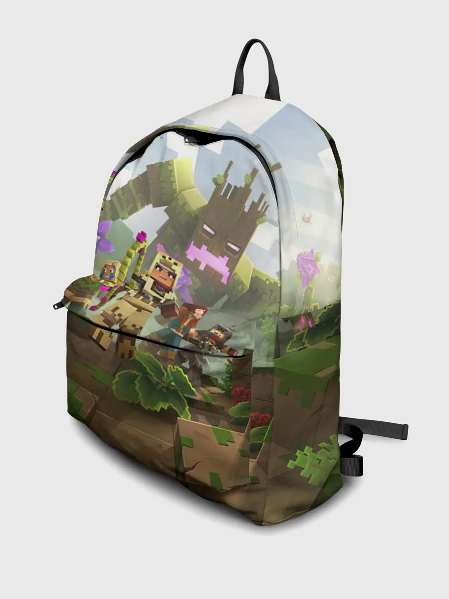 Рюкзак джинсовый / МАЙНКРАФТ ГЕРОИ ПРОТИВ ЗЛА