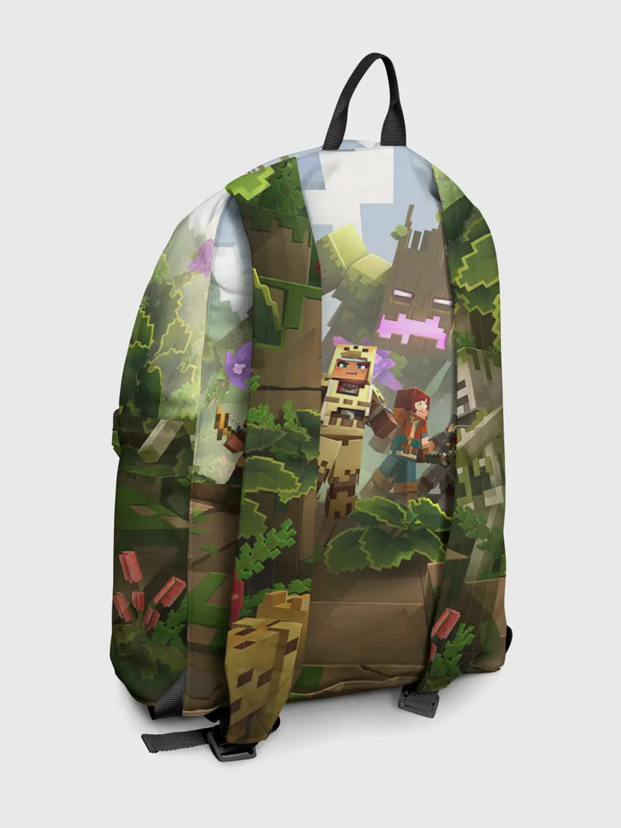 Рюкзак джинсовый / МАЙНКРАФТ ГЕРОИ ПРОТИВ ЗЛА