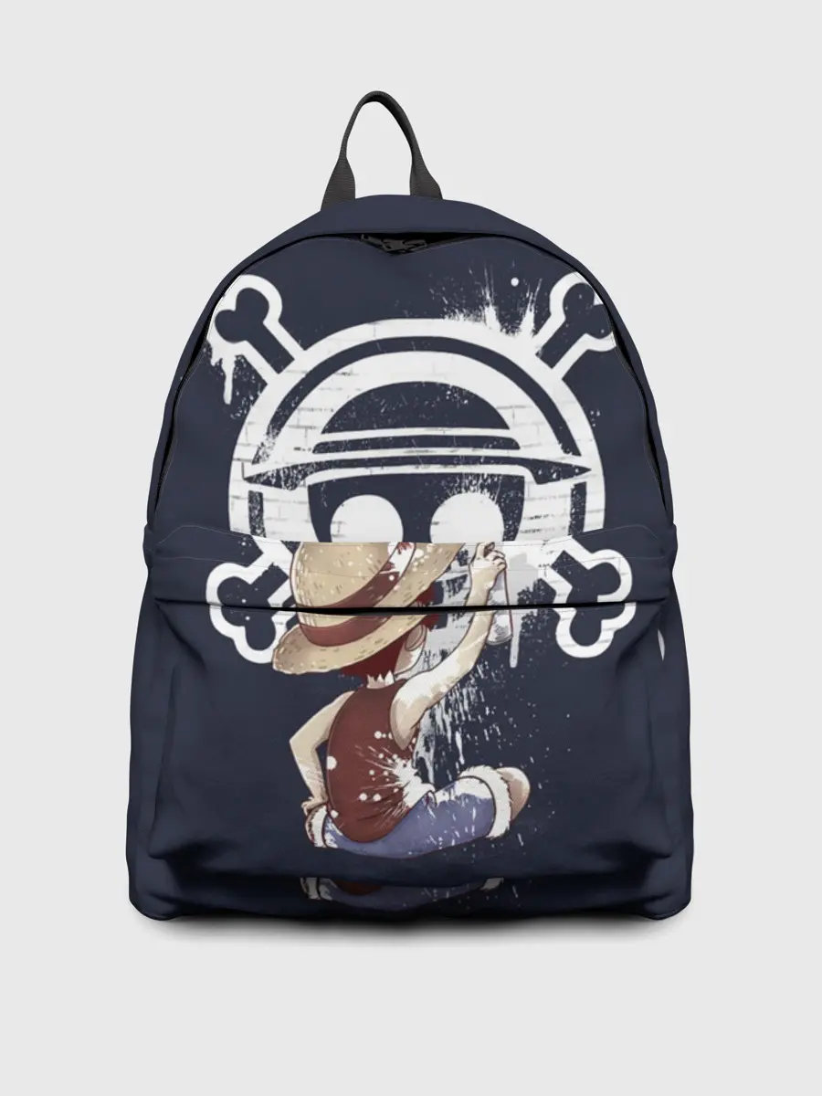 Рюкзак джинсовый / Луффи рисует