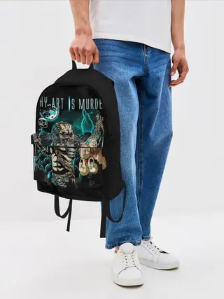 Рюкзак джинсовый / Thy Art Is Murder - Human Target