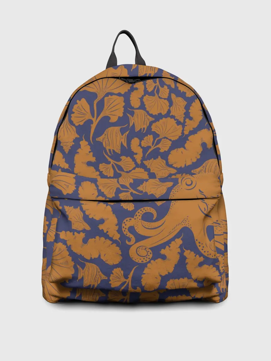 Рюкзак джинсовый / Морская гуашь