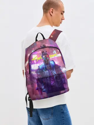 Рюкзак джинсовый / CYBERPUNK 2077 SAMURAI, ХАОС