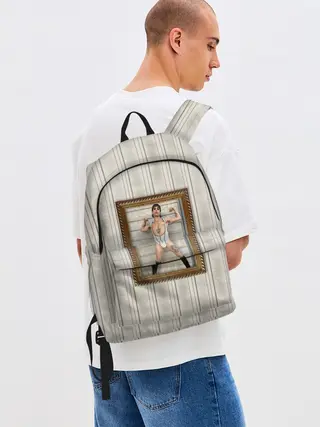 Рюкзак джинсовый / Damiano David in swimsuit