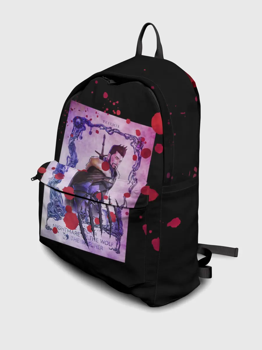 Рюкзак джинсовый / Ведьмак Кошмар Волка Анимэ