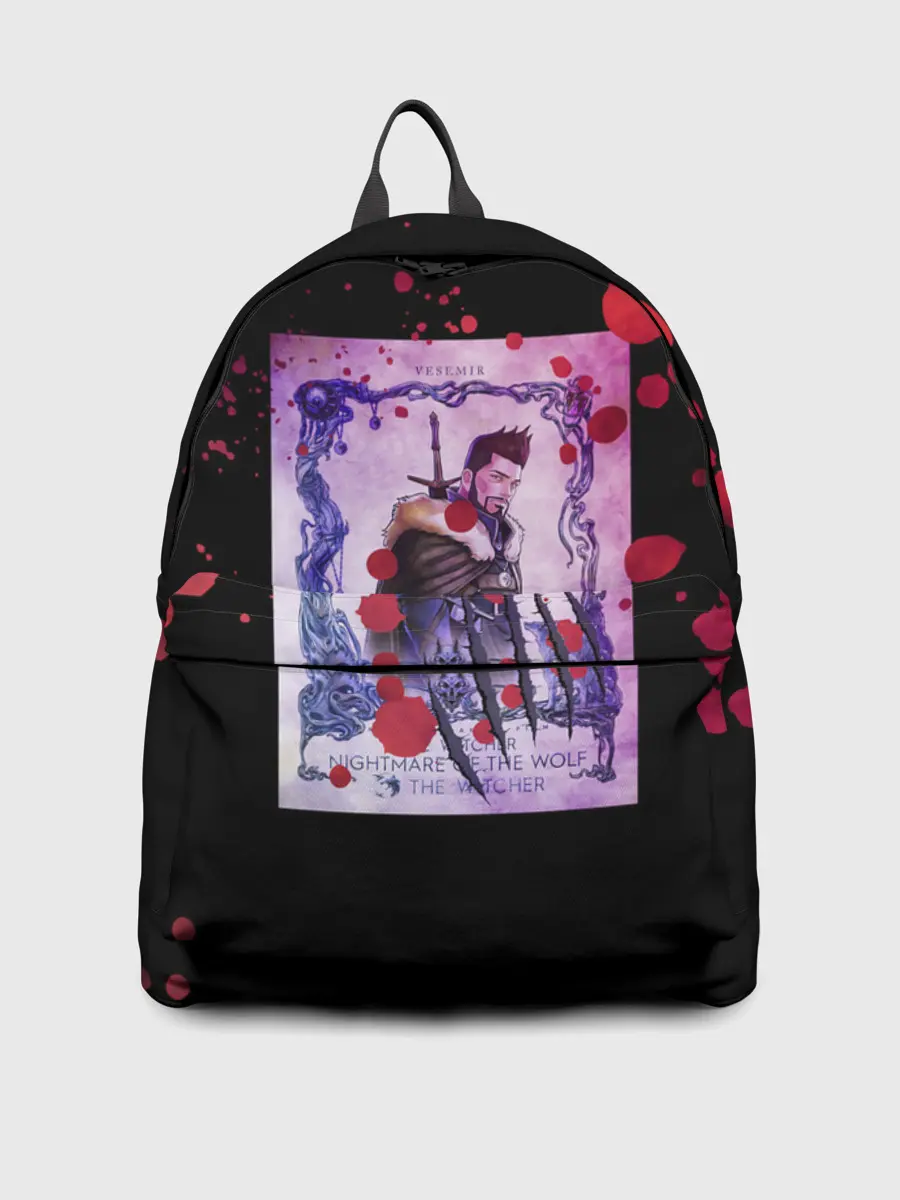 Рюкзак джинсовый / Ведьмак Кошмар Волка Анимэ