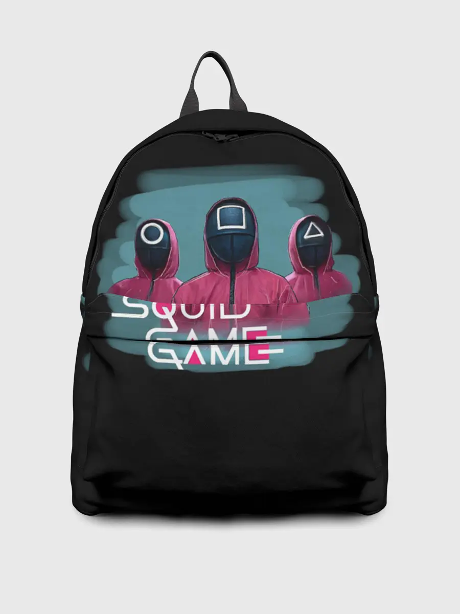 Рюкзак джинсовый / ИГРА В КАЛЬМАРА, СТРАЖИ ИГРЫ