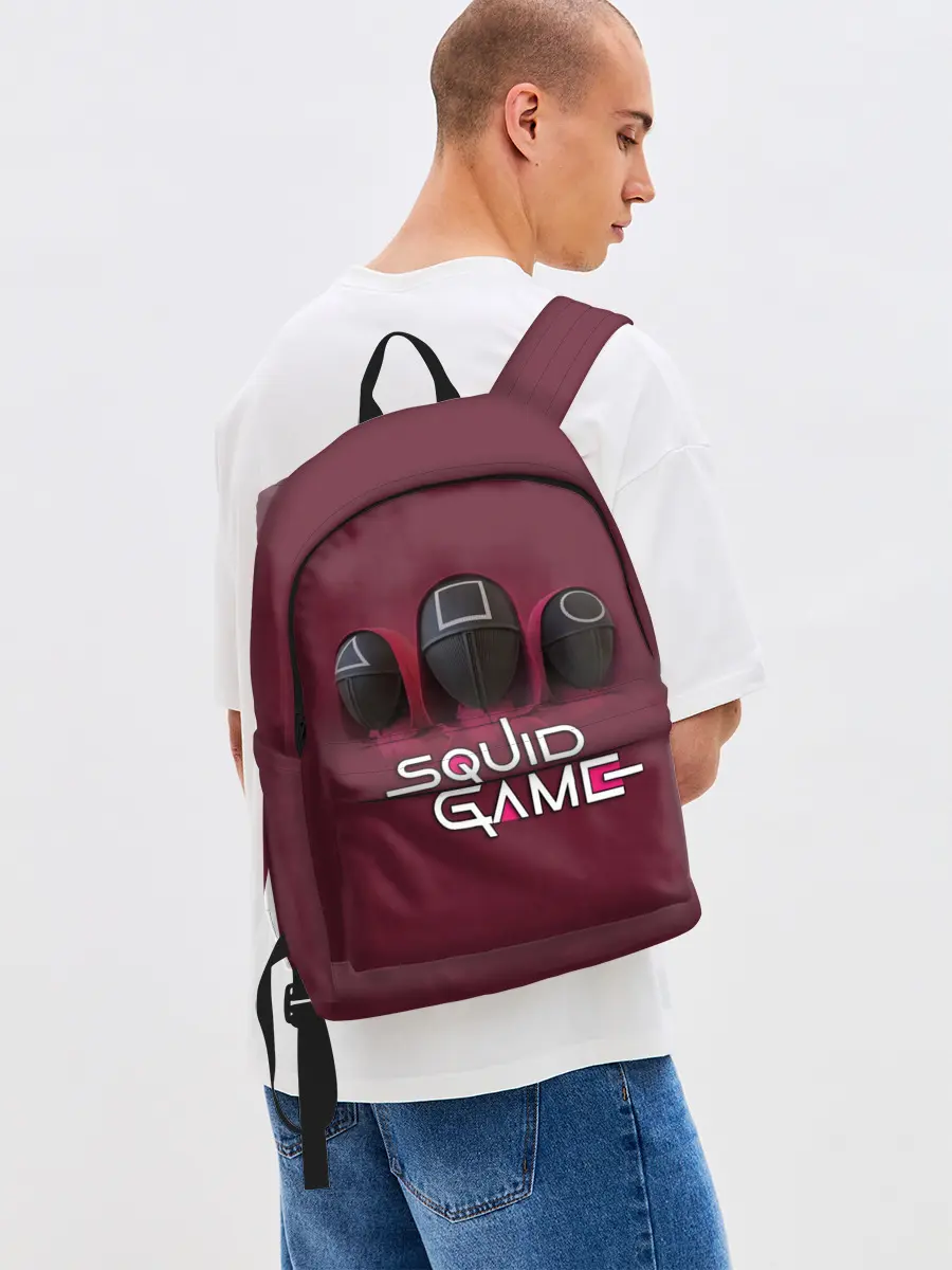 Рюкзак джинсовый / ИГРА В КАЛЬМАРА ТРИО | SQUID GAME TRIO