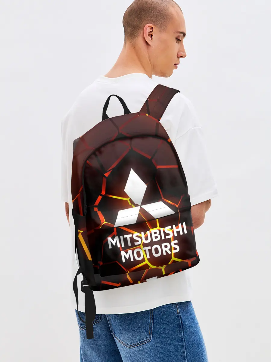 Рюкзак джинсовый / 3D плиты с подсветкой | Митсубиси