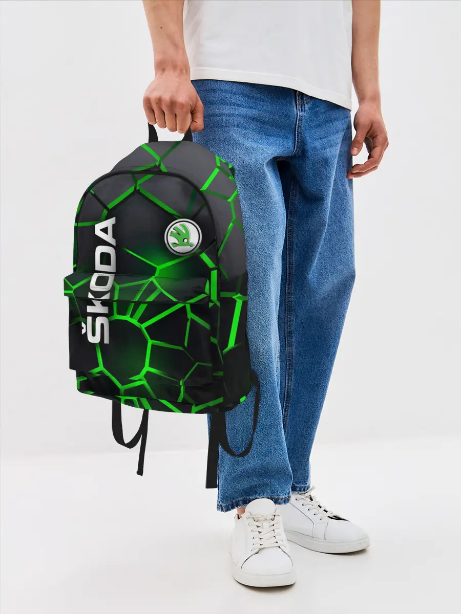 Рюкзак джинсовый / 3D плиты с подсветкой Шкода